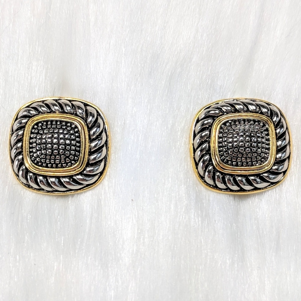 Contemporary Heavyweight Rope Earrings - Picture 3 of 4